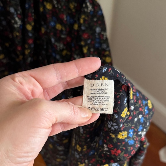 Doen Black Floral Long Sleeve Dress - Picture 6 of 6